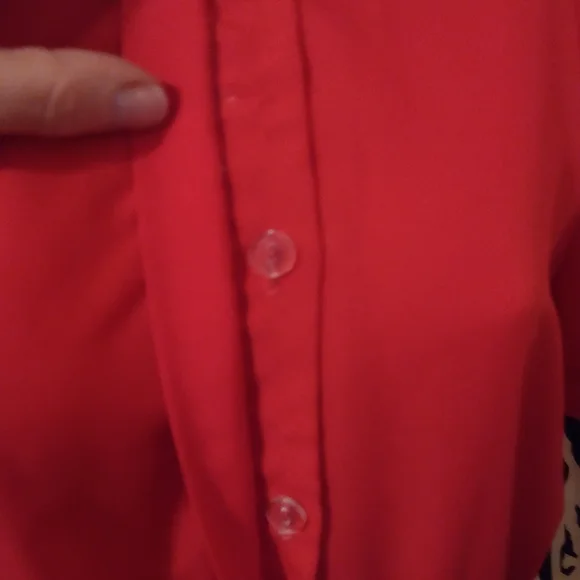 High neck collar, color block vintage dress by KH2 - Picture 9 of 11